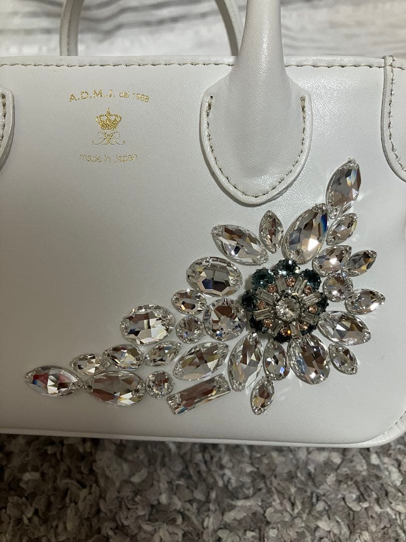 ADMJ スワロフスキー マイクロミニトートバッグ