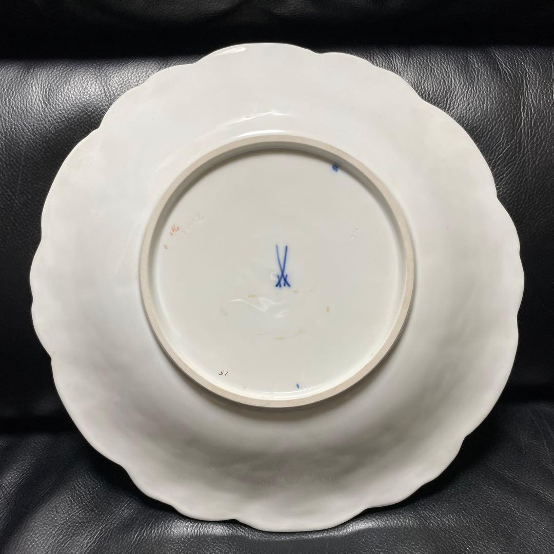 豪華名品 マイセンプレート(飾り皿) 約27cm希少価値が高い開花デザイン