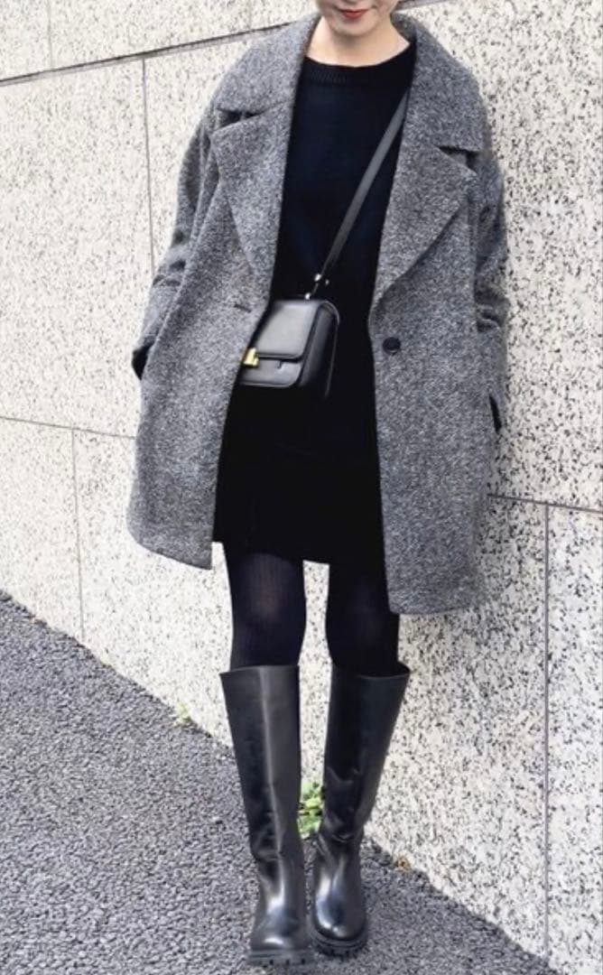 spick&span Wスライバーヘリンボーンミドルコート Spick & Span（スピックアンドスパン）の「Wスライバーヘリンボーン