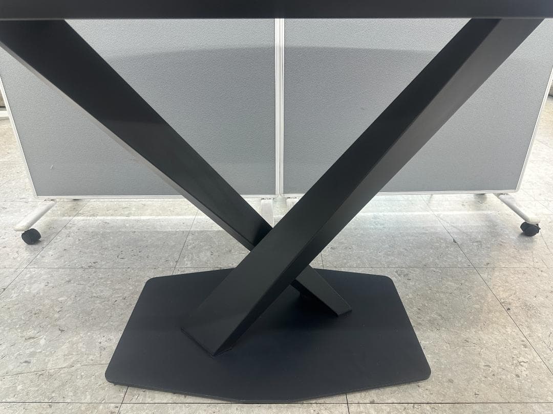 セラミックダイニングテーブル　大理石調　グレー