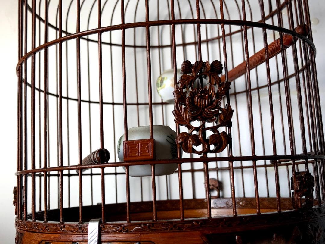 ショップ 繊細な工芸高級竹鳥かご 鳥籠メジロに最適