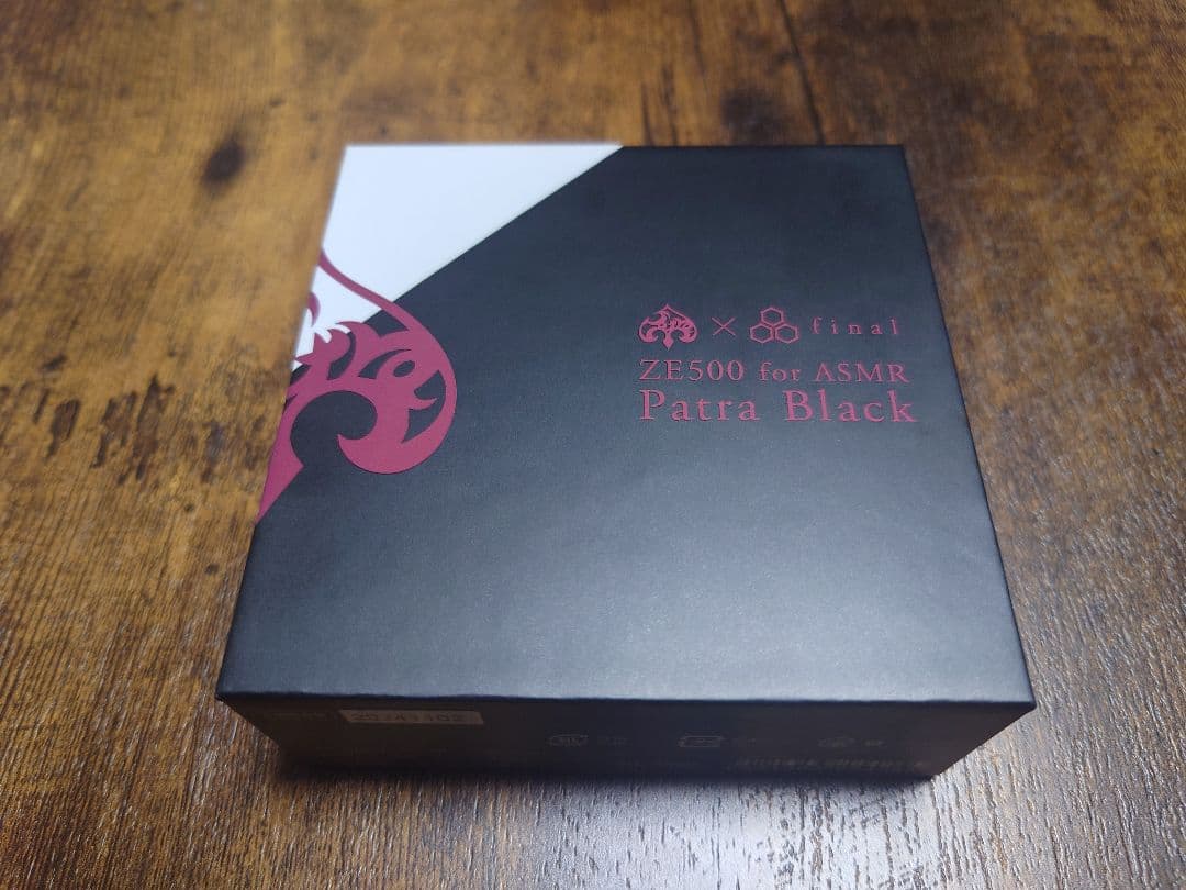 イヤホン final ZE500 for ASMR Patra Black 新品】final ZE500 for ASMR Patra Black