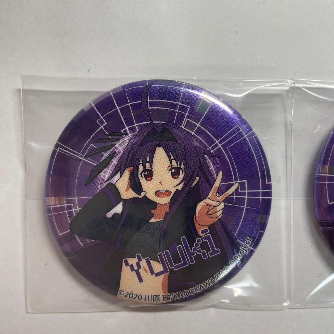 ソードアートオンライン トレーディングメタリック缶バッジ ユウキ 2個