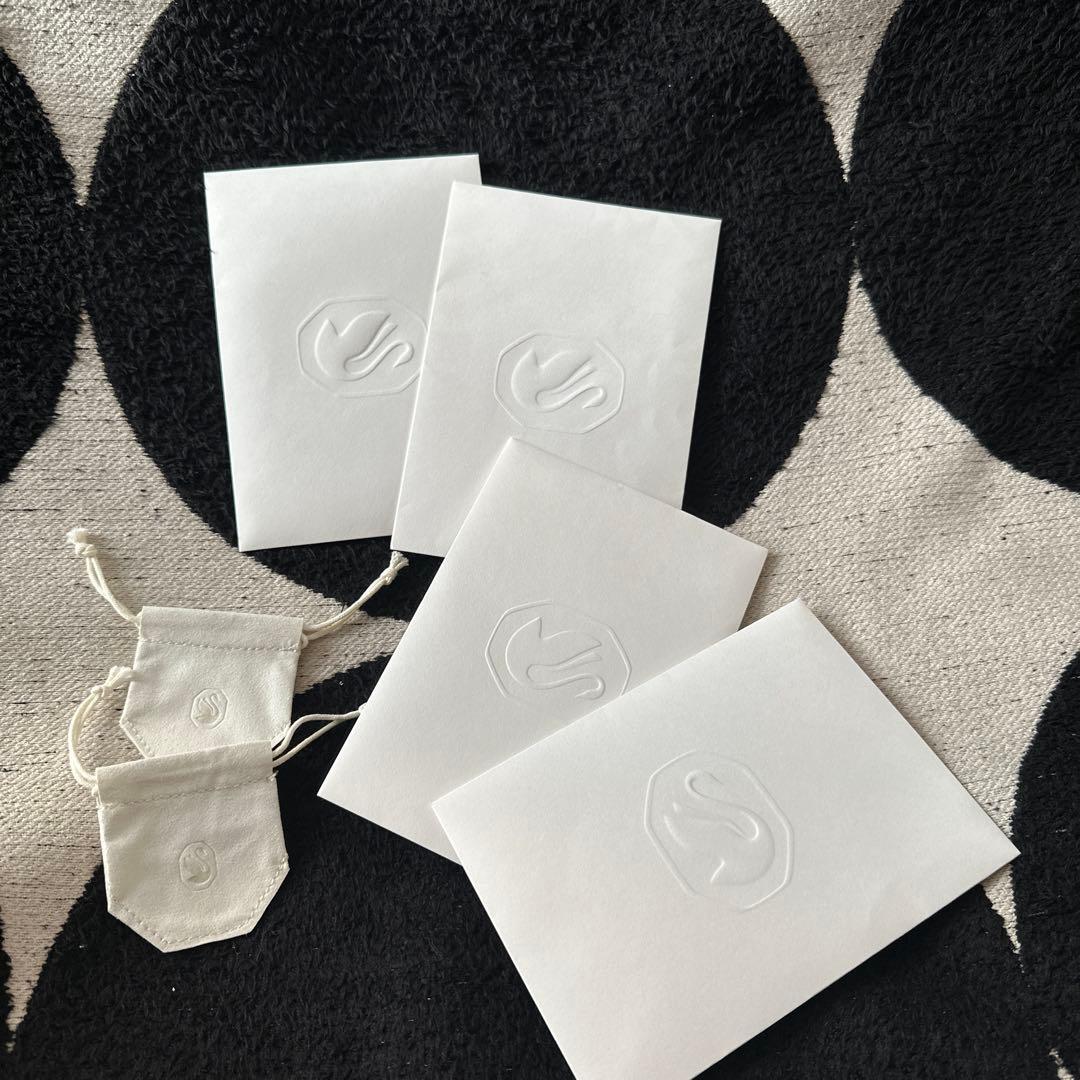 SWAROVSKI 空箱21個·紙袋14枚·リボン10本·レター袋3枚·小袋