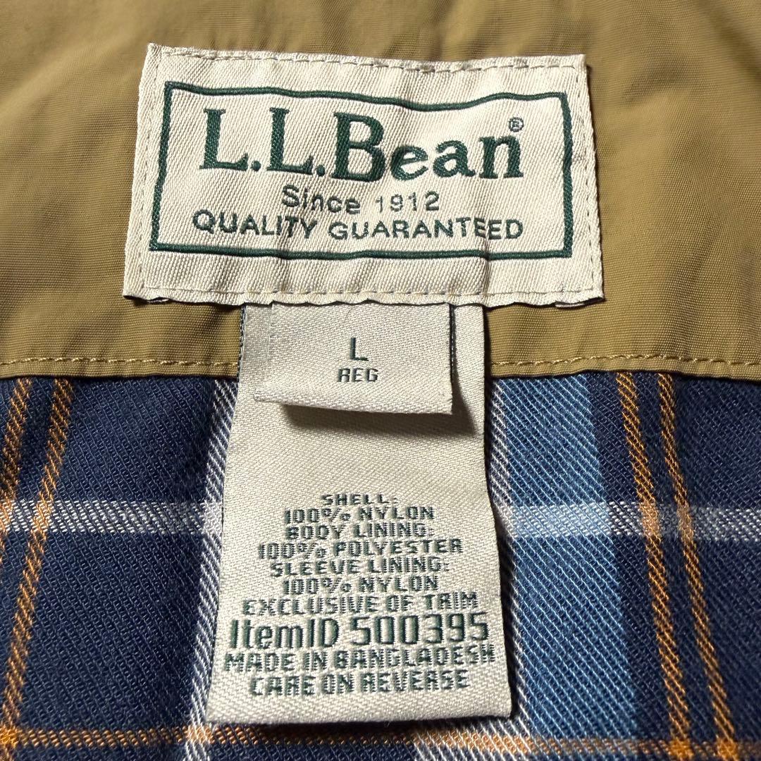 L.L.Bean エルエルビーン ウォームアップジャケット L 裏地チェック柄