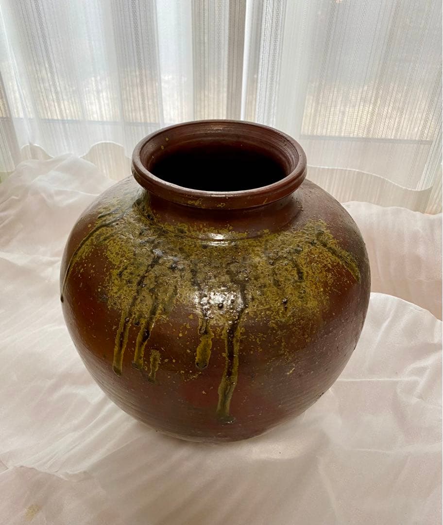丹波立杭焼 大上強窯 壺 大 無形文化財 伝統工芸品