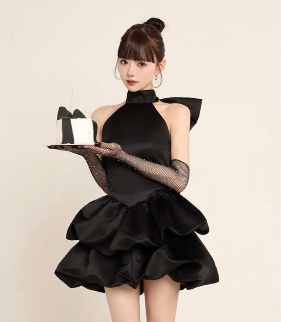 THE TOÉ Etoile Balloon Dress (black/M)