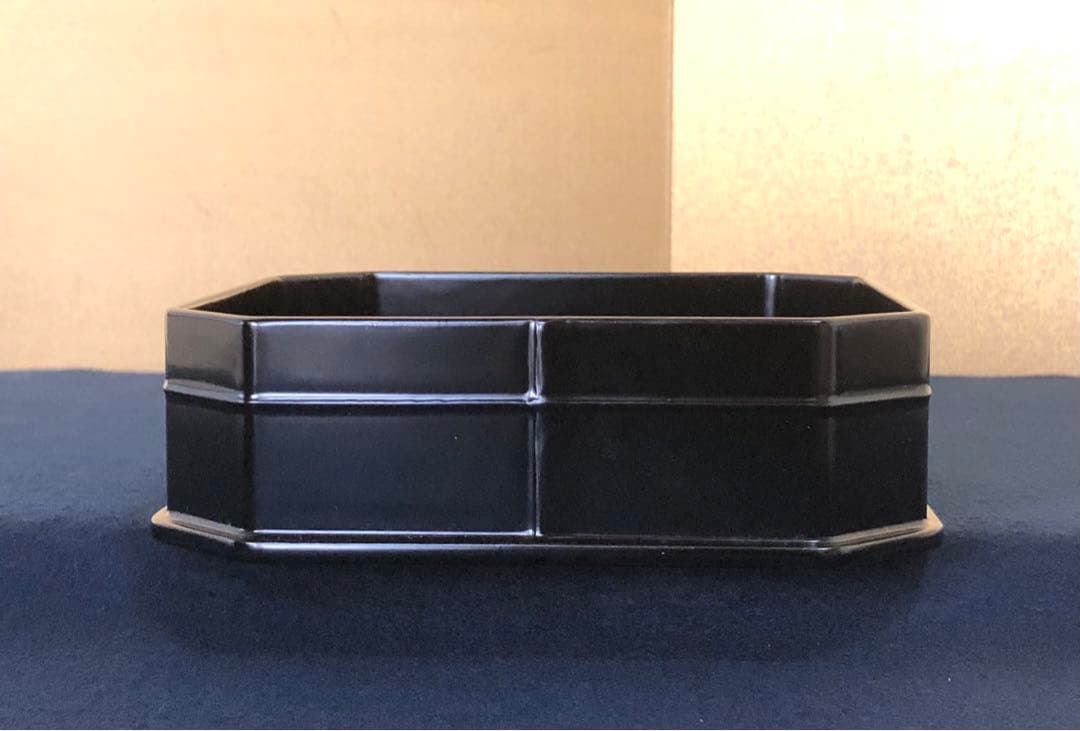 割引❗️《R》輪島塗 黒真塗 縁高重 菓子器 木製漆器 木箱　251204お3