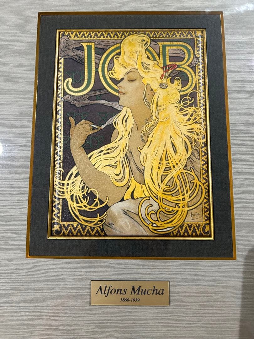 Alfonse Mucha アルフォンス・ミュシャ　額縁つきレプリカアート