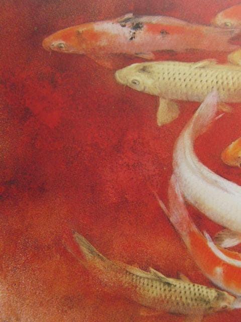 山下関城、【錦】、希少な額装用画集より、新品額装付、状態良好