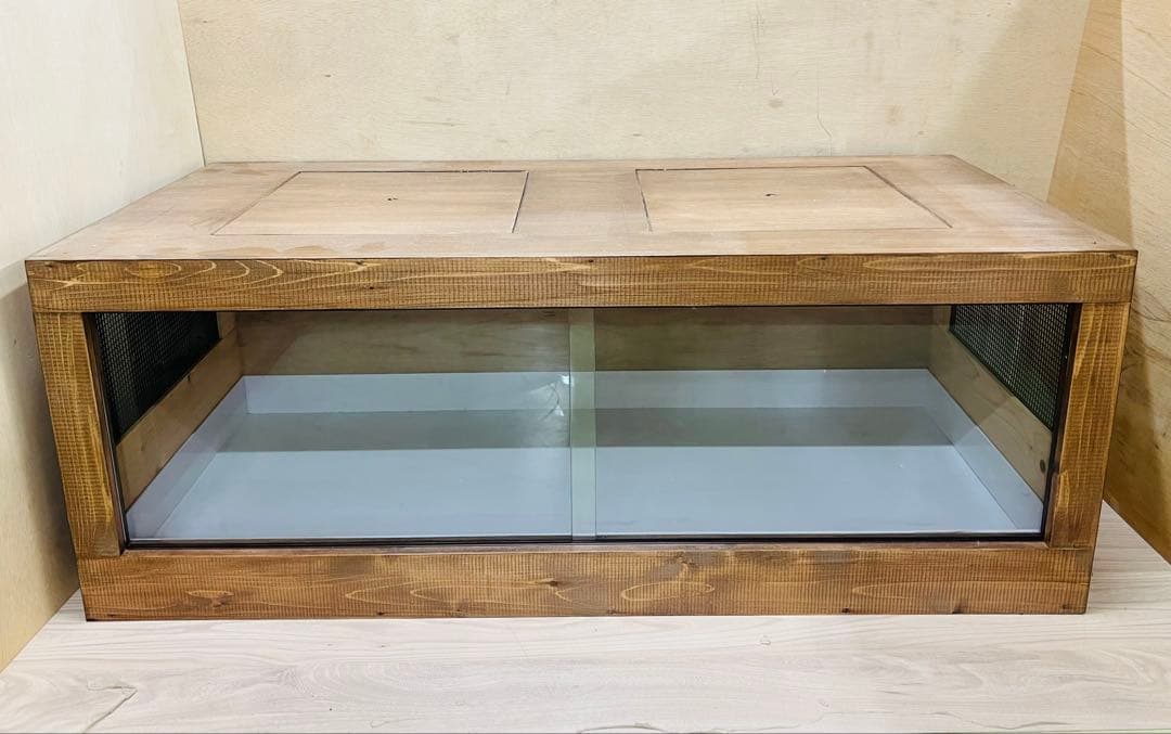 RepBox 木製ケージ900×450×450小動物、爬虫類用ウォルナット RepBox