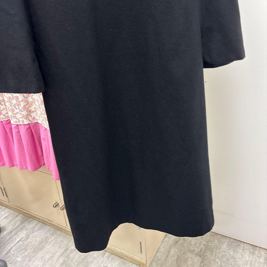 メンズ　インバネス　コート　ブラック