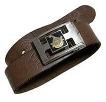 激レア珍品☆小学館 なまずマスコットマーク入りバックル ベルト ビッグコミック