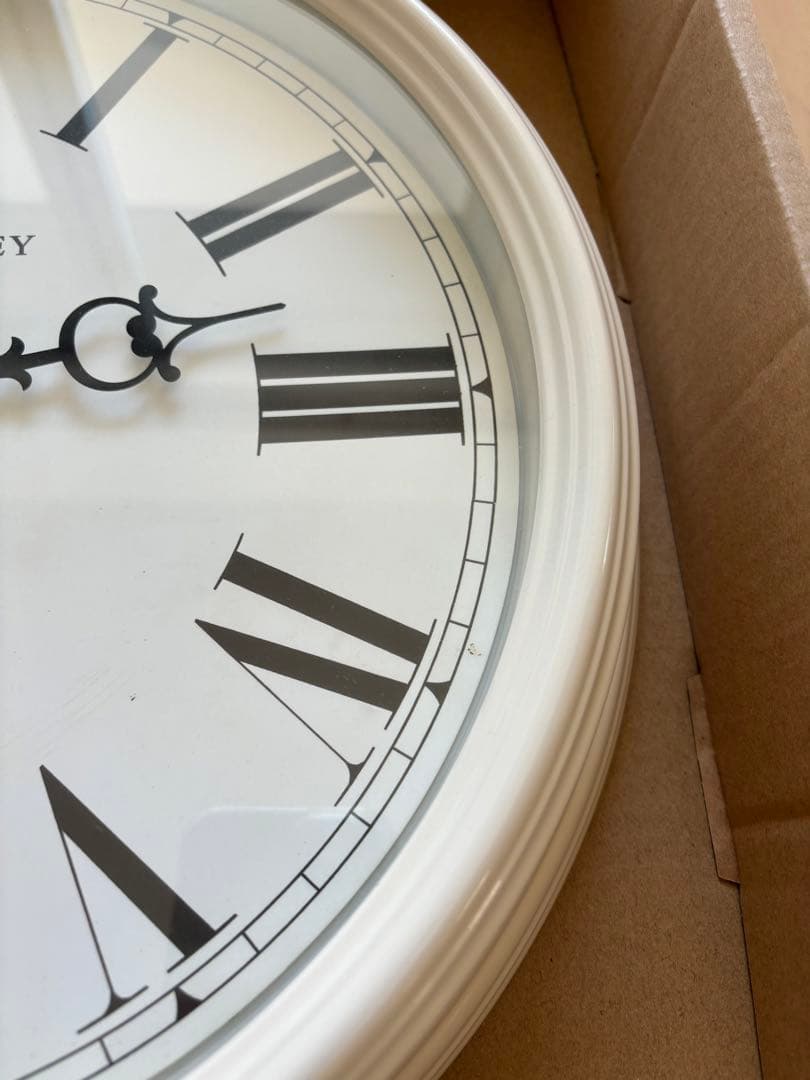 ローラアシュレイ 掛け時計 オフホワイト