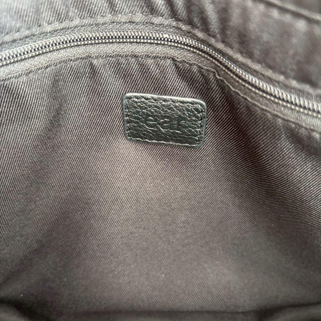 美品✨️イアパピヨネ ワイドテープショルダーバッグ ボディバッグ　黒