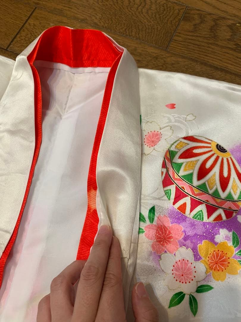 【しろねり】 七五三 7歳 正絹 着物フルセット