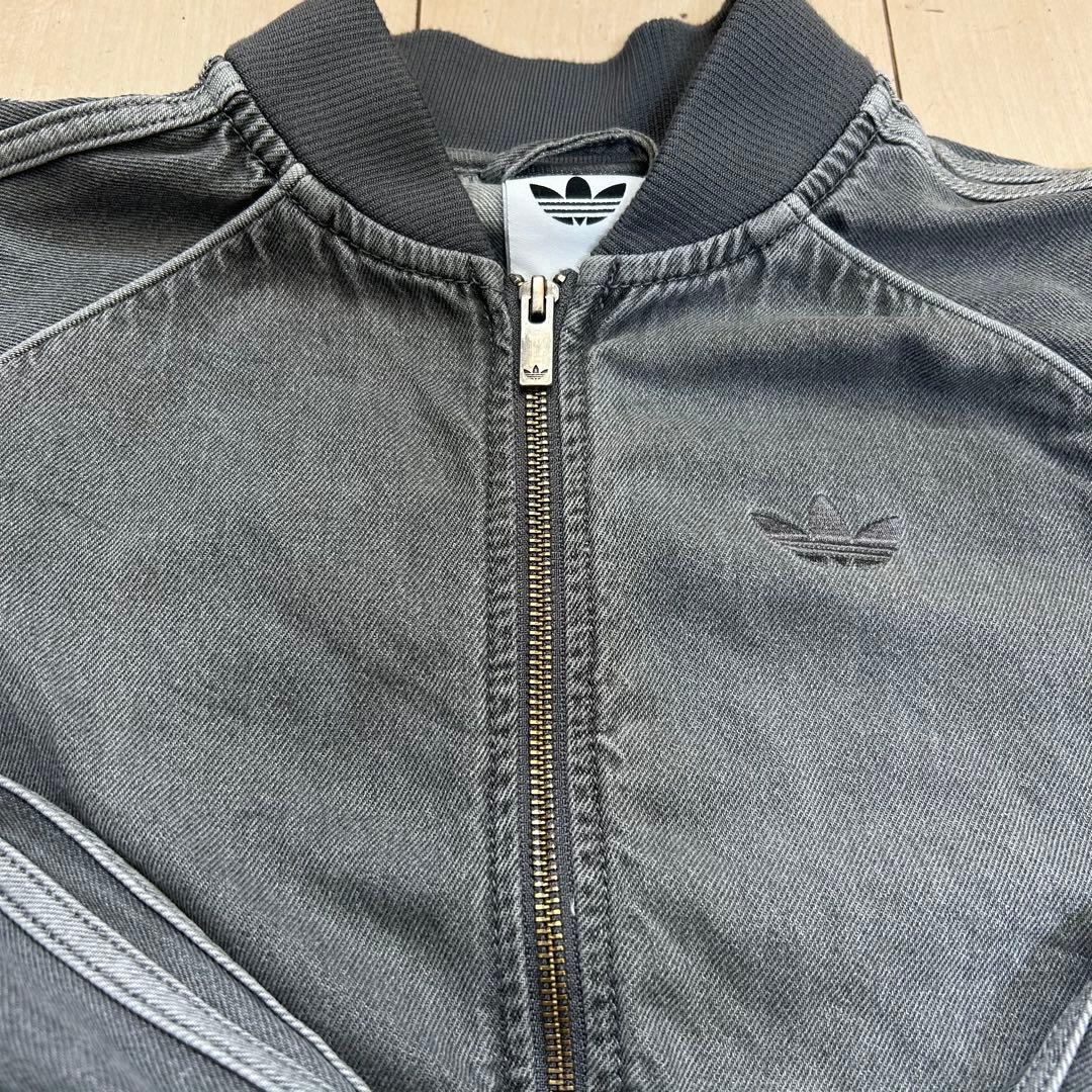 ア*郎様 Adidas Originals デニムトラックジャケット　グレー　X