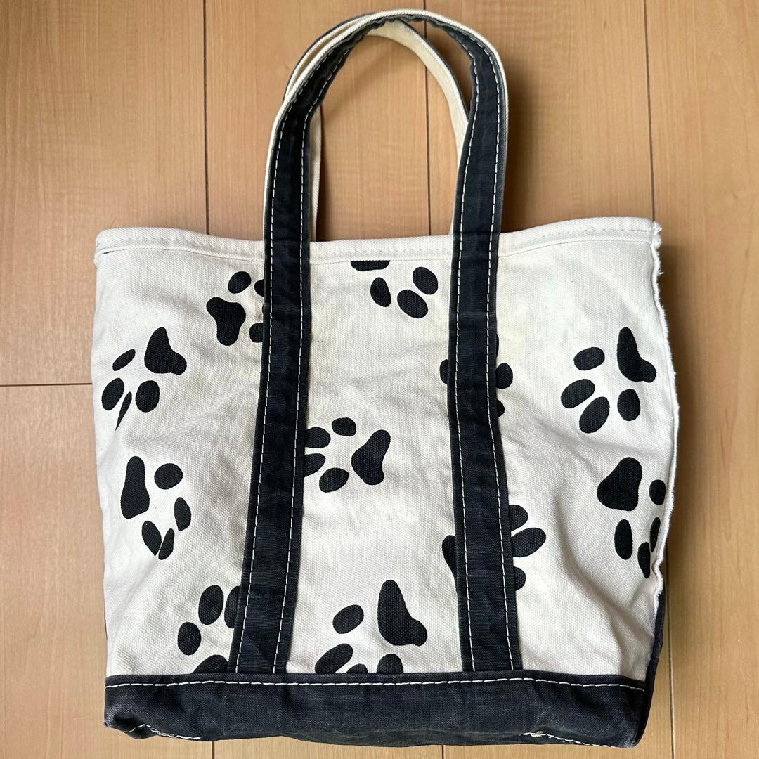 90s L.L. Bean 犬 足跡 トート バッグ エルエルビーン TOTE - メルカリ