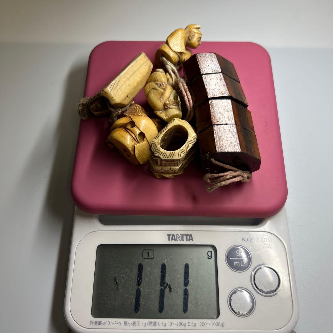 時代 極上根付、印籠セット 111g 東Y8-0109☆2Fトヒカ - メルカリ