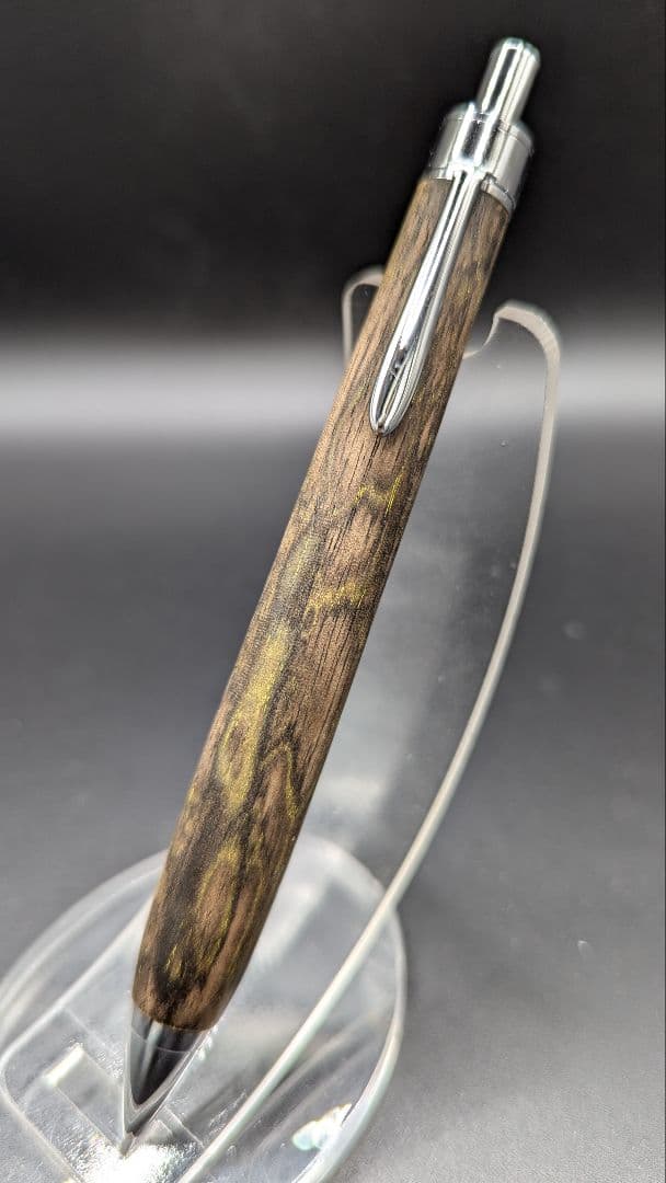 木軸シャーペン黒柿孔雀杢 ［ 黒柿 孔雀杢 ］ 木軸ペン 木軸