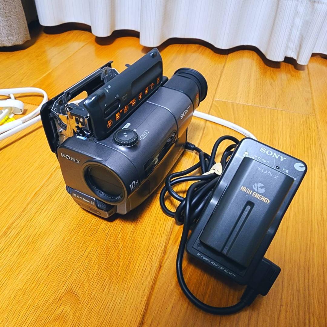 【動作確認済】SONY Hi8 高画質 ビデオカメラ CCD-TR3 セット