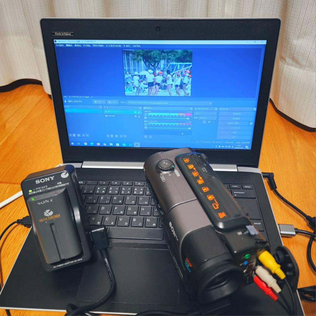 【動作確認済】SONY Hi8 高画質 ビデオカメラ CCD-TR3 セット