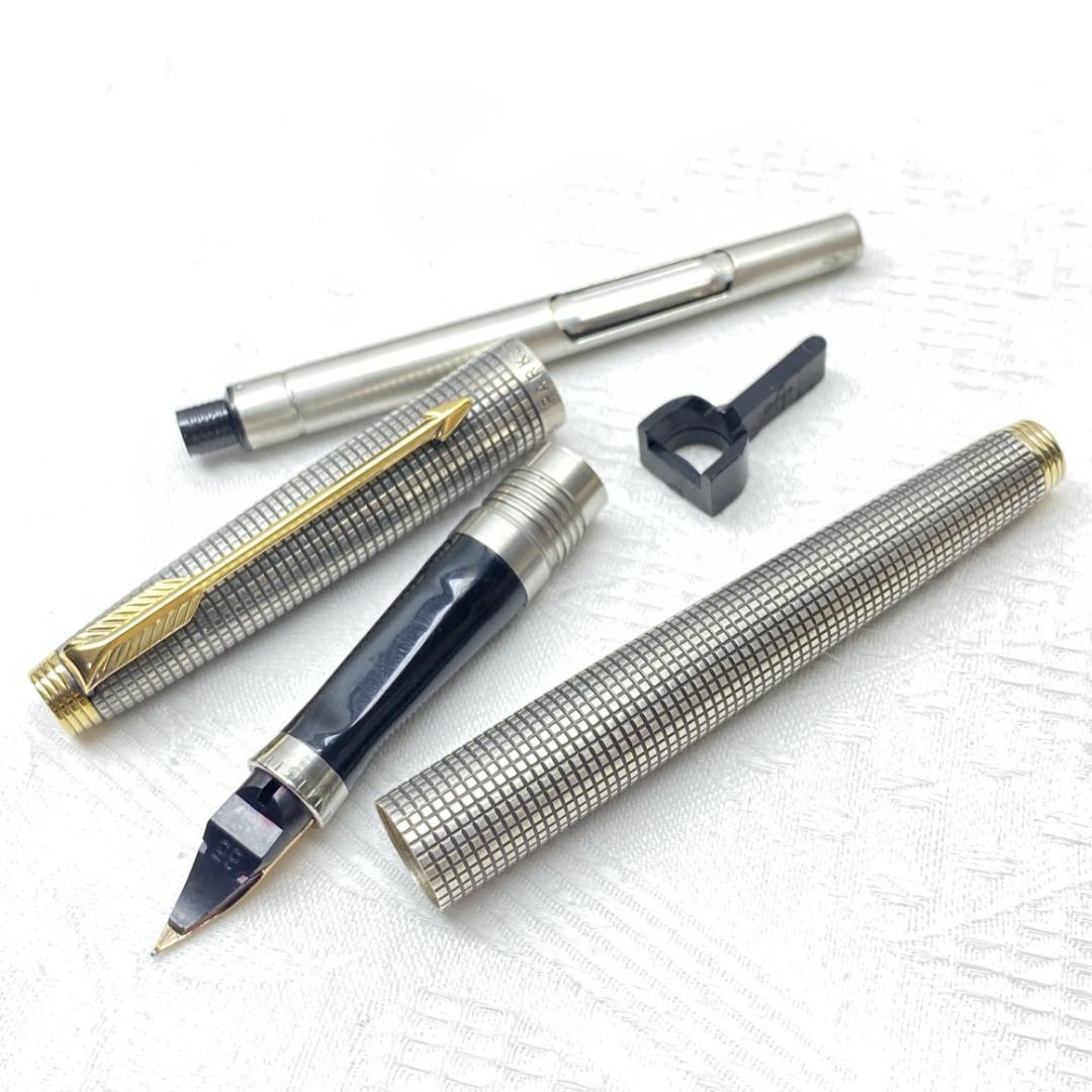 希少 パーカー75 初期型 スターリングシルバー 14K 65 万年筆