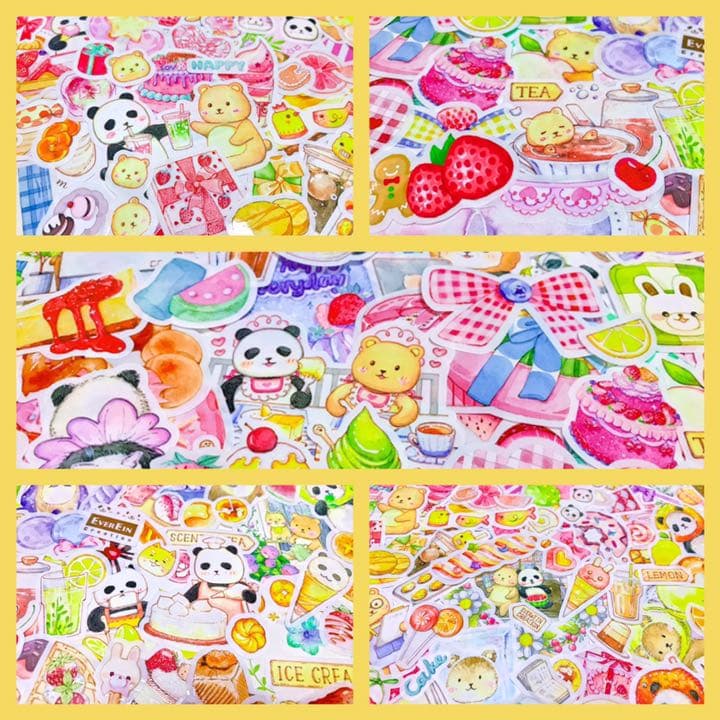 可愛いい❤️❤️フレークシール( ⸝⸝•ᴗ•⸝⸝ )くまパンの