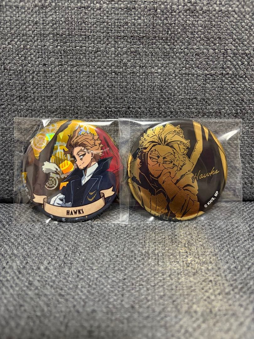 僕のヒーローアカデミア ヒロアカ ホークス エンデヴァー 缶バッジ