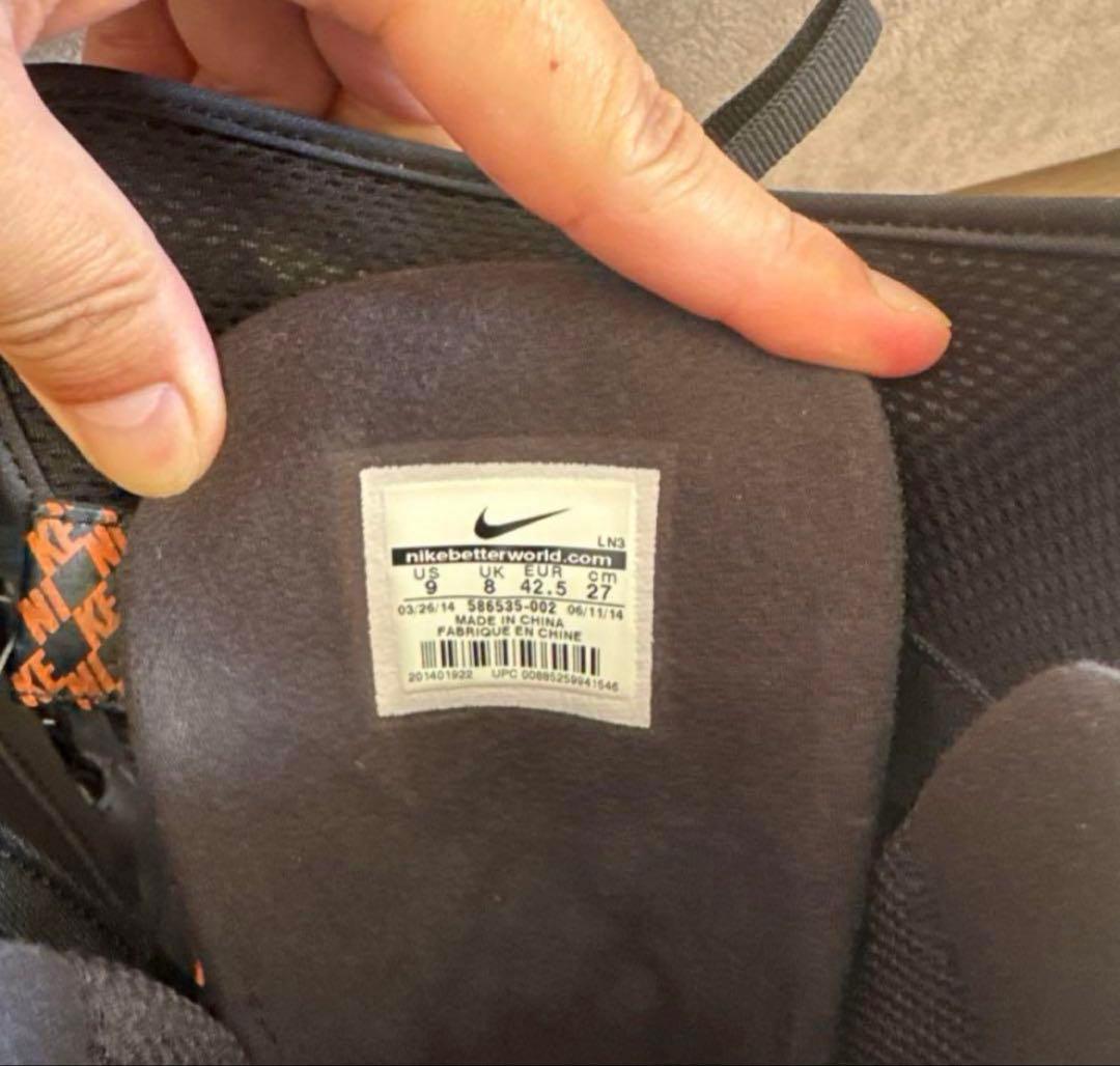 Nike SB ZF1 ×BOA スノーボードブーツ (黒/オレンジ) 美品