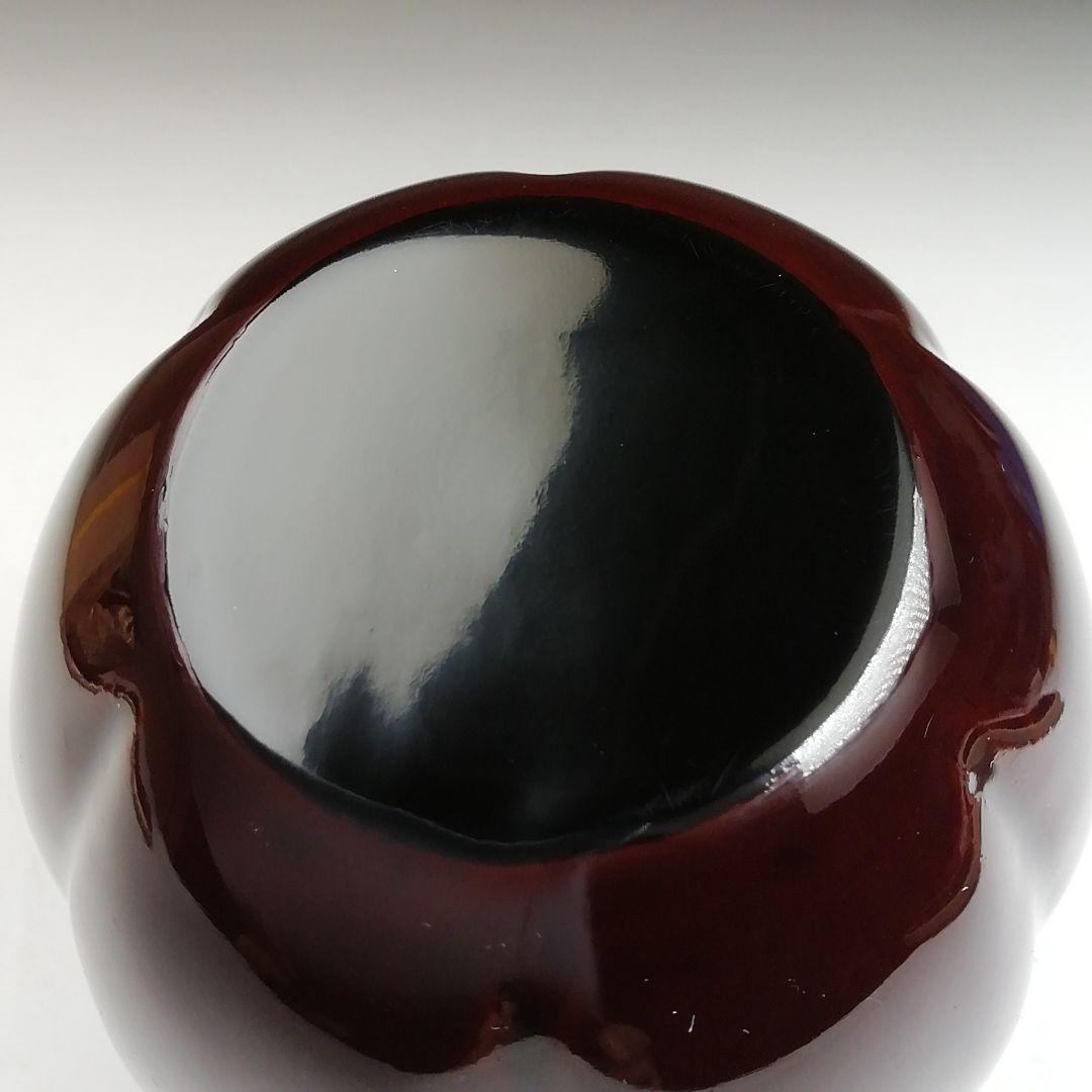 T881 茶入 『如心斎好 阿古陀』『宗山 作』 共箱 茶器 茶道具