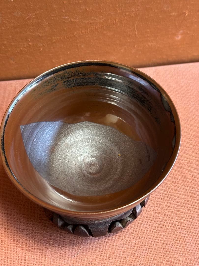 T169 茶碗 『淡青磁 蜻蛉彫』『平茶碗』『曽根幸風』 共箱 抹茶碗