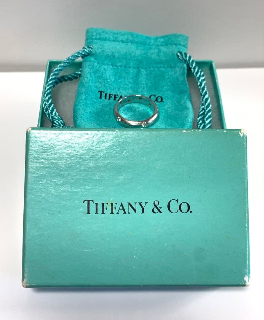 Tiffany&Co. プラチナ ドッツダイヤリング
