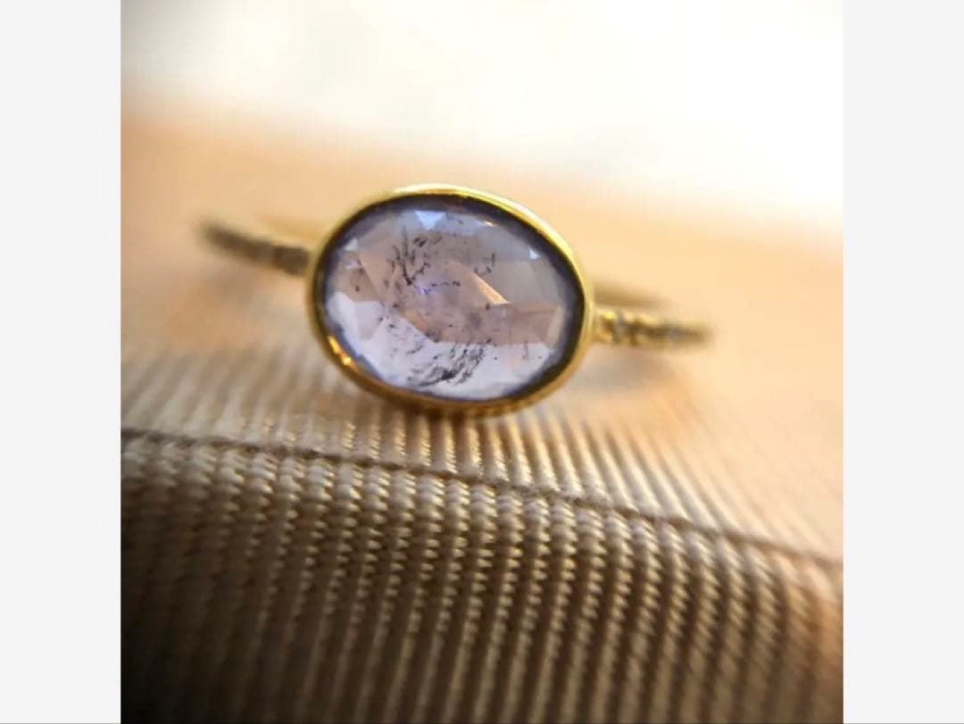 アルティーダウード　k18 タンザナイト　ダイヤモンド　リング