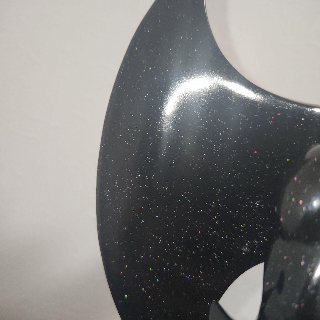 墓場の画廊　デビルマン　マスク　面取れ　ソフビ　ブラック細かな金ラメ入り