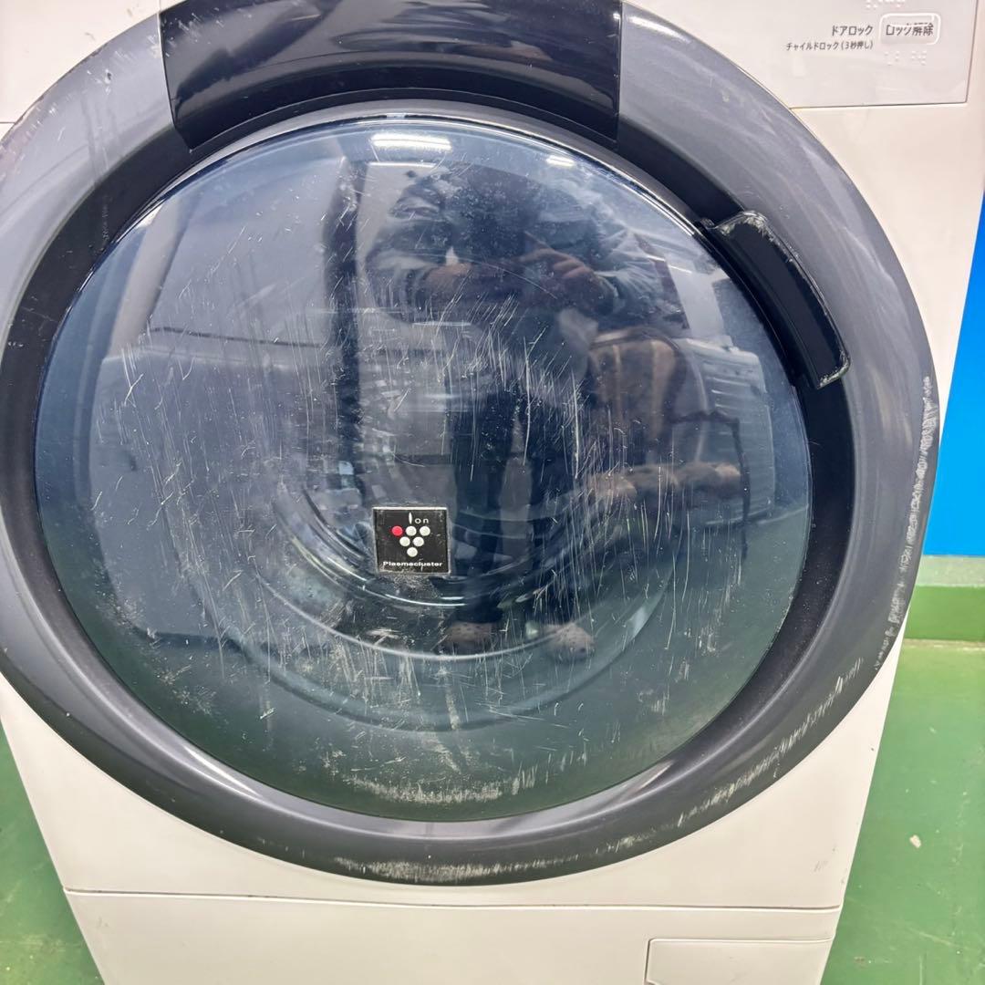 516SHARPドラム式洗濯機 乾燥付 7/3.5kg 小型 一人暮らし 左開き