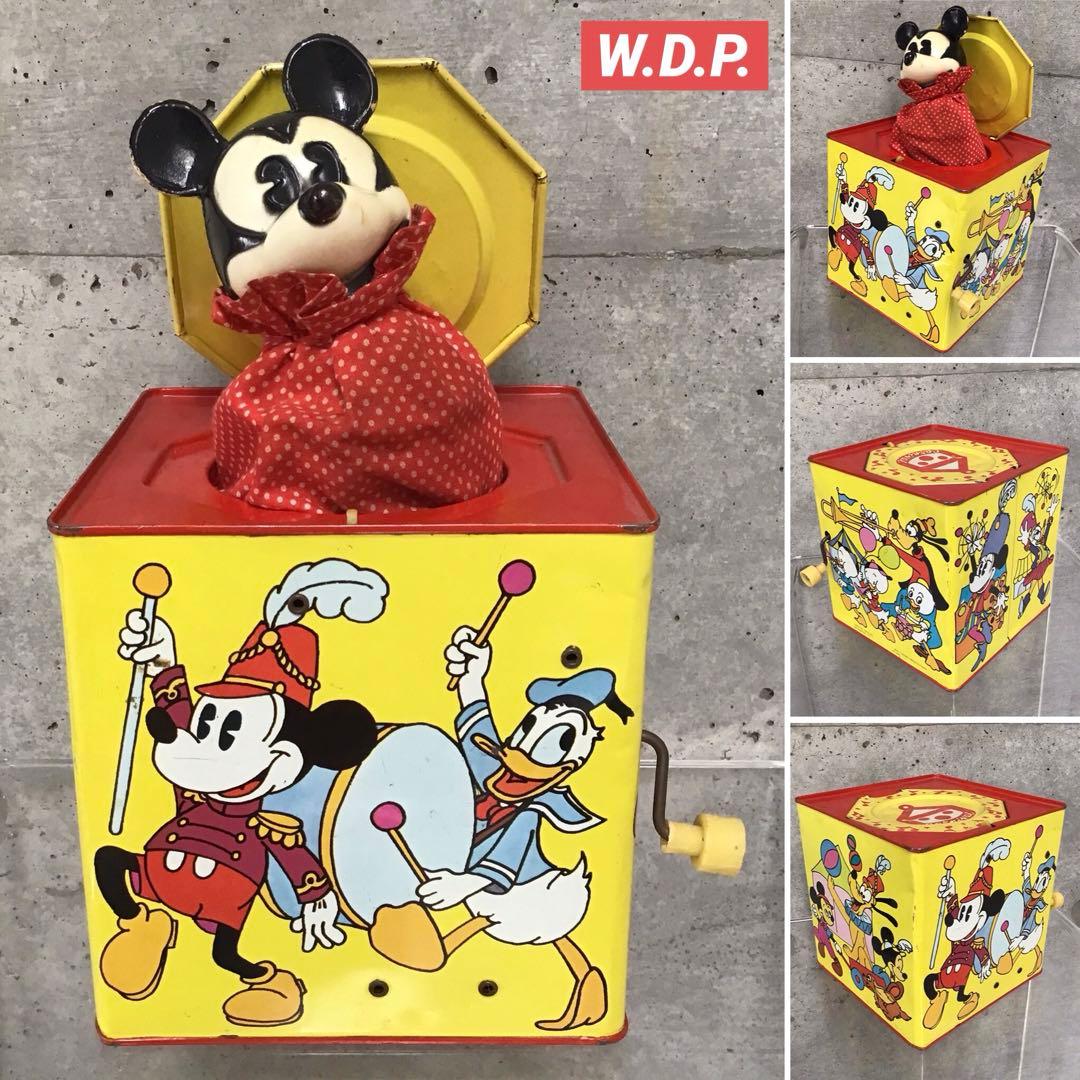 ミッキーマウス びっくり箱 W.D.P. カーニバル社 ミッキーマウス びっくり箱 W.D.P. カーニバル社