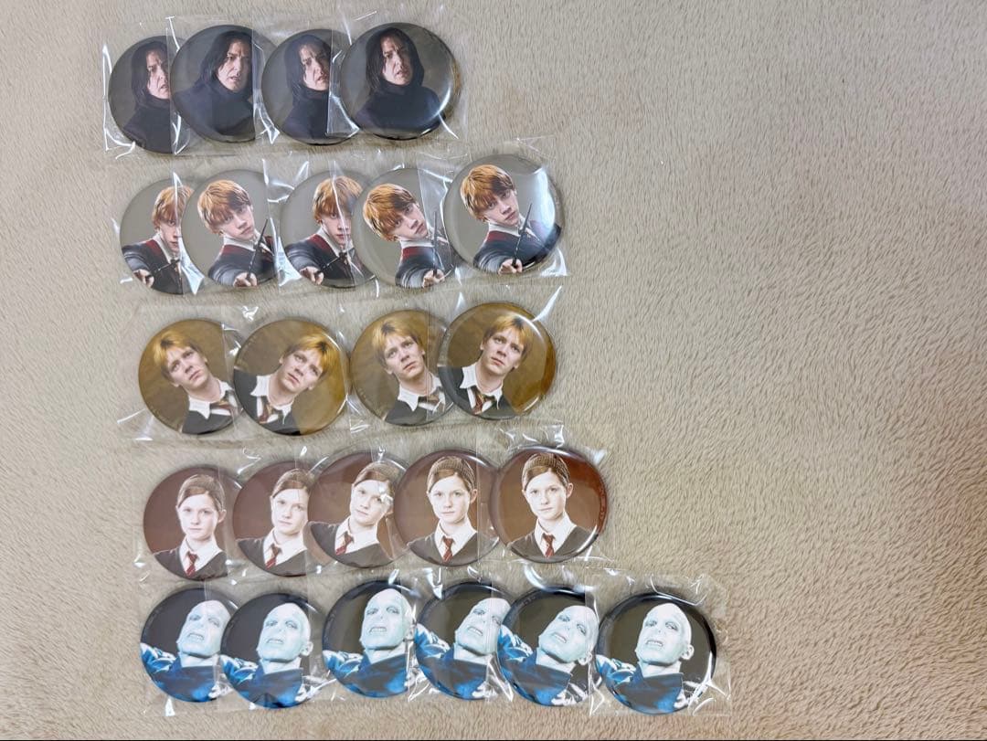 ハリーポッター　ハリポタ　flapper 缶バッジ　ドラコ　スネイプ　他　90個