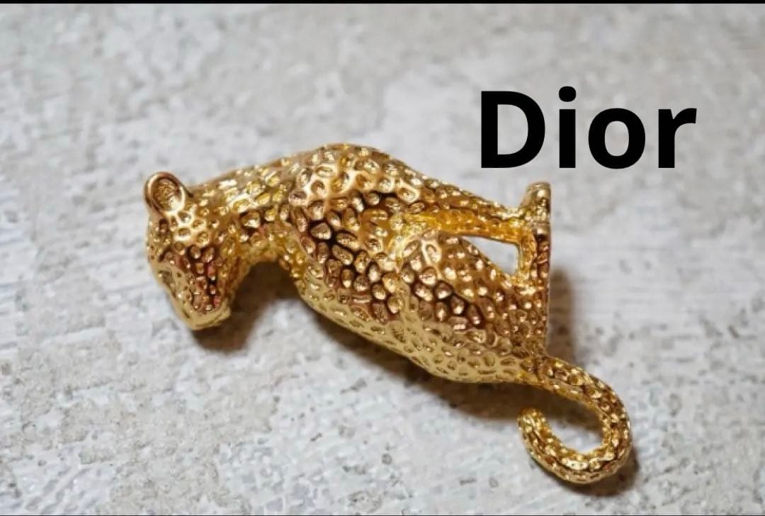 Christian Diorクリスチャンディオールヴィンテージゴールドブローチ