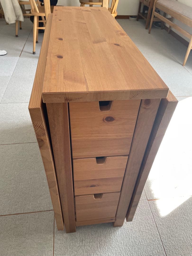 IKEA ノールデン　ゲートレッグテーブル　アンティークステイン【カスタマイズ】