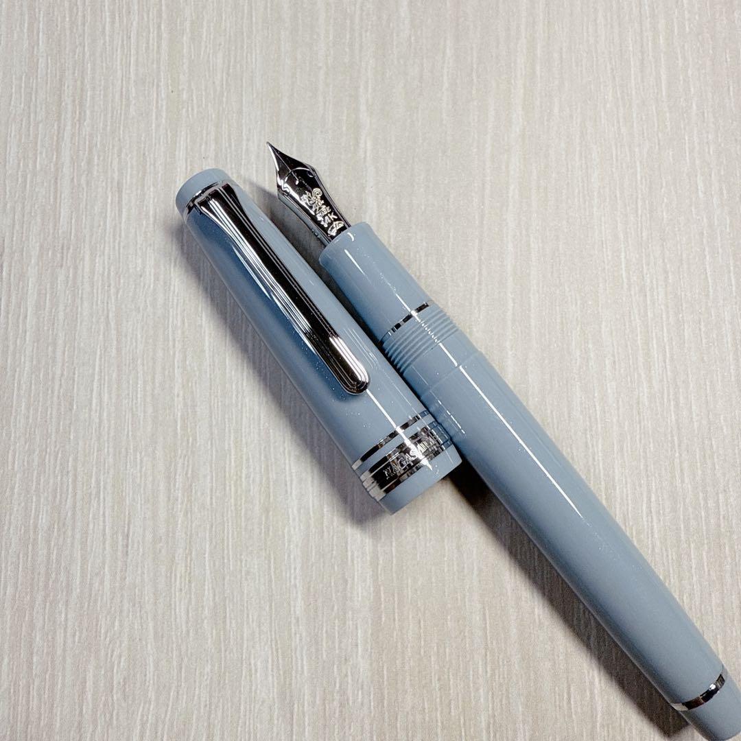 梅田茶屋町店10周年 限定万年筆 チャスカブルーシルバー プロギアスリム