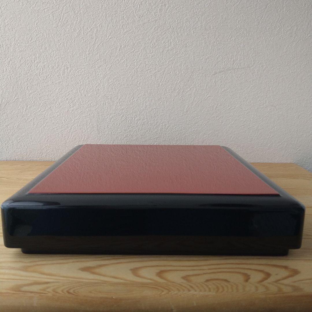 【新品未使用】目録箱 文箱 硯箱 朱塗