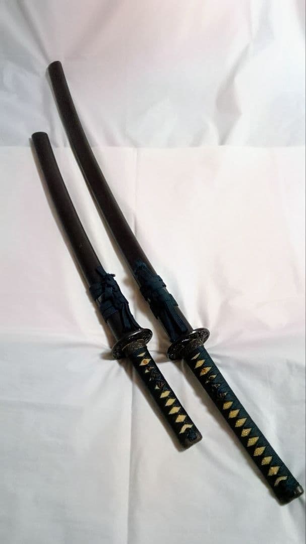 模造刀　2本セット　コスプレ　防犯　太刀　脇差し　ハ