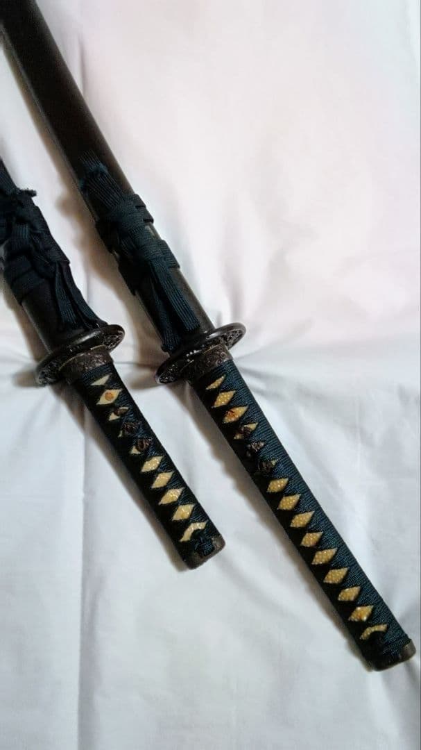 模造刀　2本セット　コスプレ　防犯　太刀　脇差し　ハ