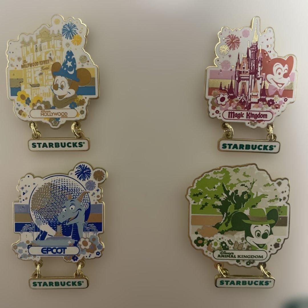 新品】ディズニーワールド・スターバックス ピンバッジ - メルカリ