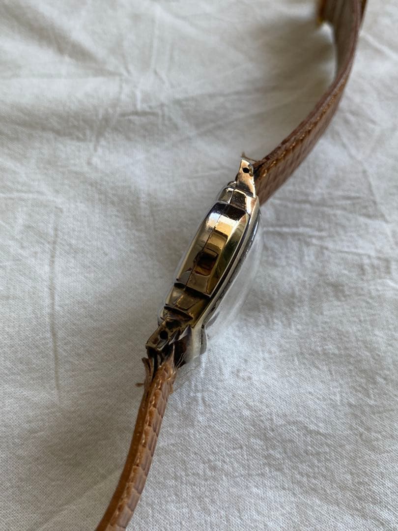 1930年代 BULOVA ツートン アンティーク時計 ビンテージ アールデコ