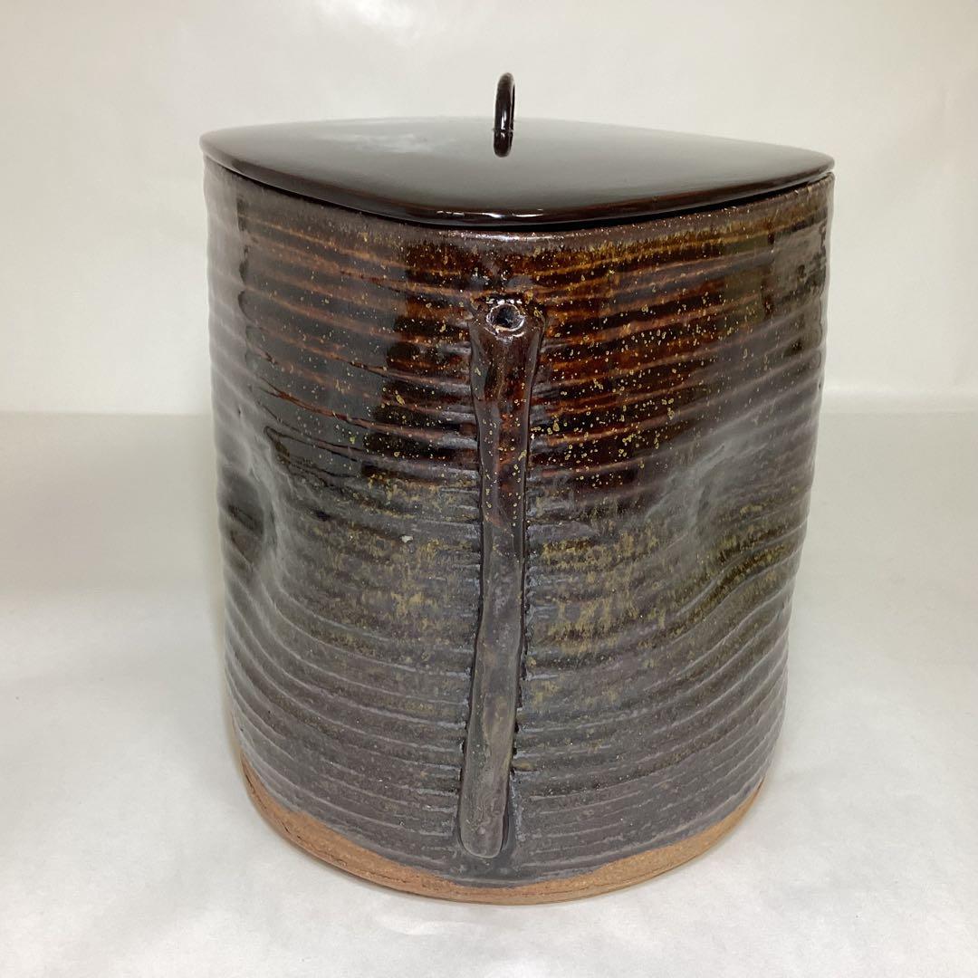 水指 高取写 菱形耳付水指 淡々斎書付 須田祥豊 木箱