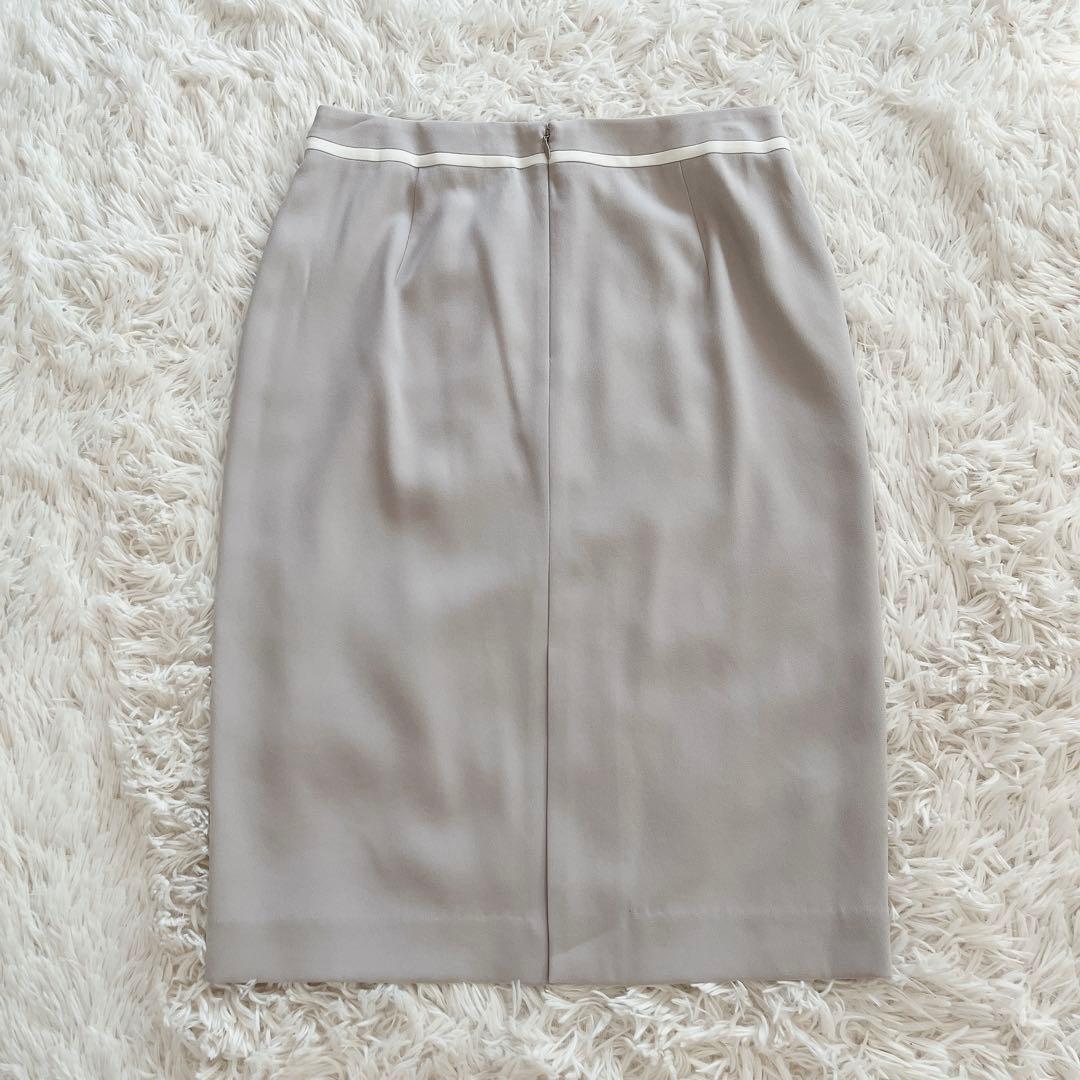 ＊未使用タグ付き【BEIGE,】スカート CINDY ミディ ライトグレー 6