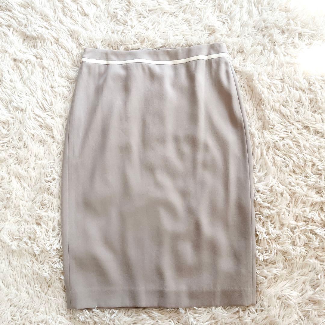 ＊未使用タグ付き【BEIGE,】スカート CINDY ミディ ライトグレー 6