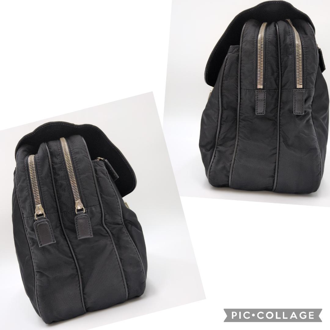 プラダ テスートナイロン ビジネスバッグ ハンドバッグ ブリーフケース ブラック